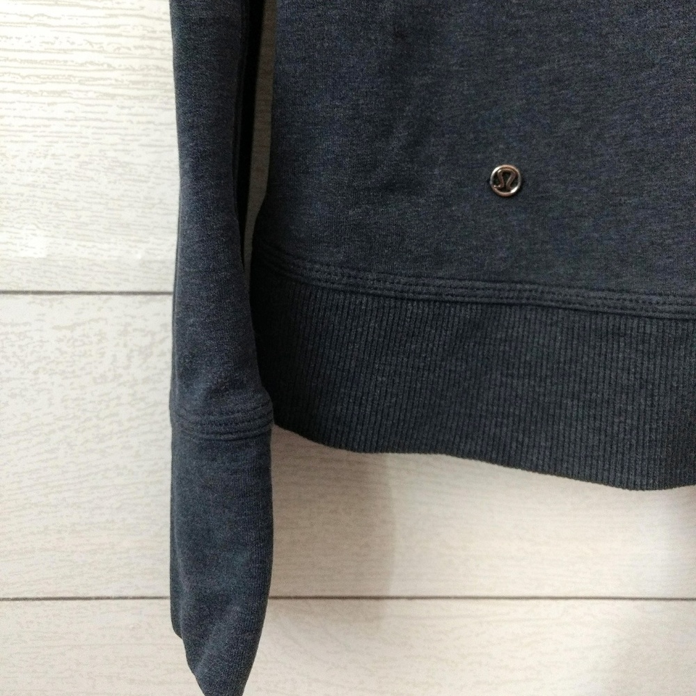 Lululemon Stress Less Hoodie Heathered Naval Blue